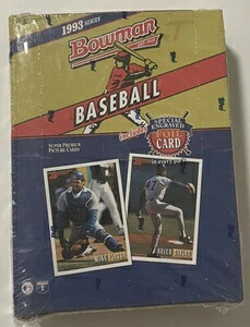 1993年 Bowman ベースボール ホビーボックス 工場未開封 36個パック｜トレーディングカード　ラフテル