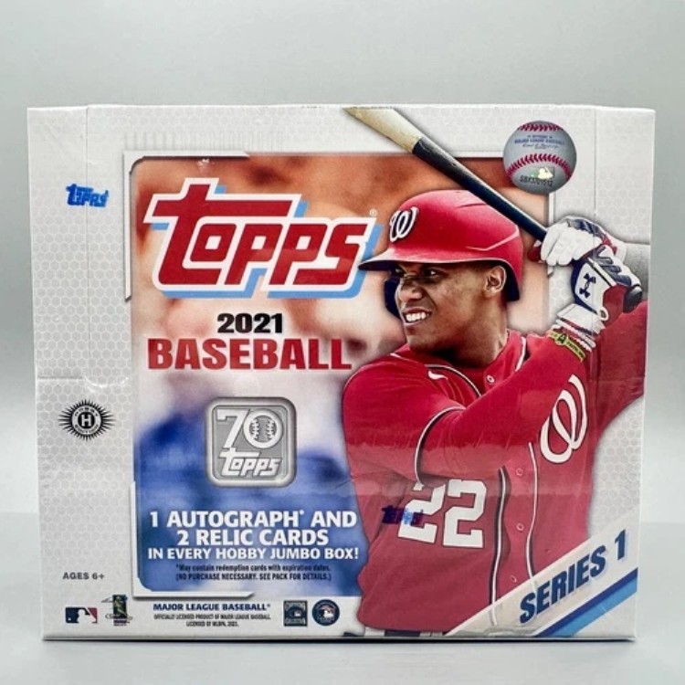 2021 Topps シリーズ1 ベースボール ファクトリーシール ホビー ジャンボパック ボックス (10パック/ボックス)｜トレーディングカード　ラフテル