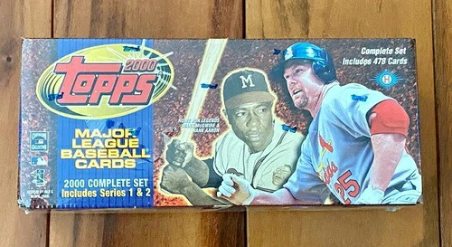 Topps Baseball 2000 コンプリートボックスセット メジャーリーグ シリーズ1 & 2 478枚の未開封カード｜トレーディングカード　ラフテル