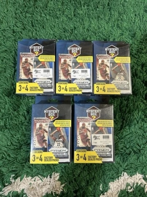 NBA バスケットボール ミステリー ハンガー ボックス 5 個セット (3～4 パック、未開封、ドンシック)｜トレーディングカード　ラフテル