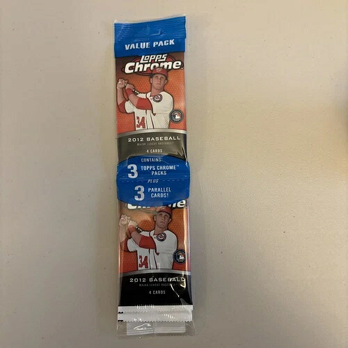 2012 Topps クローム ベースボール ファクトリーシール バリューパック 3パック 3パラレル ミント|トレーディングカード ラフテル