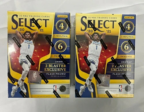 2020-21 Panini Select NBA ブラスター ボックス 工場で密封された手持ちの 2 個セット!!｜トレーディングカード　ラフテル