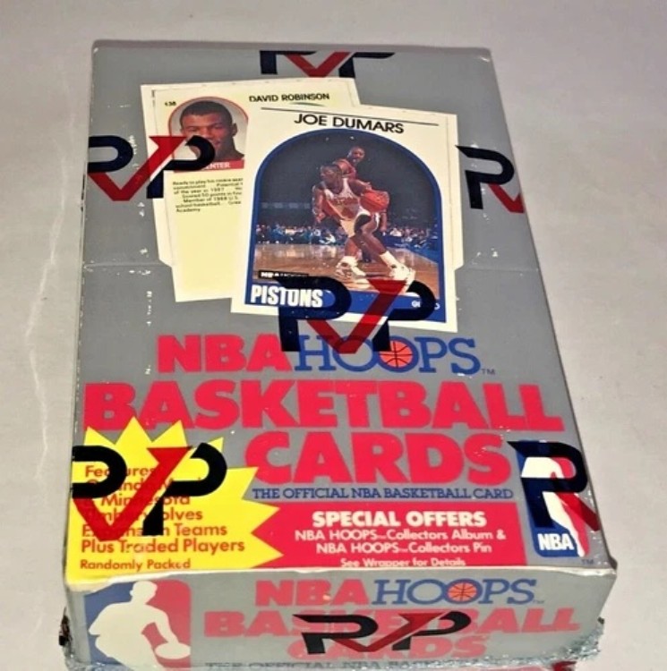 1989 NBAフープスシリーズ2バスケットボール未開封ボックスRVP FASC密封ケースDumars|トレーディングカード ラフテル