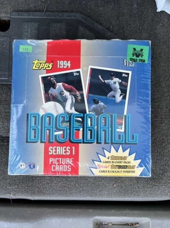 1994 Topps ベースボール シリーズ 1 未開封 ラックボックス 24パック 1パックあたりゴールドカード4枚|トレーディングカード ラフテル