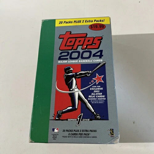 2004 Topps シリーズ1 工場未開封 野球 ビッグブラスターボックス MLB 22パック 132枚入り｜トレーディングカード　ラフテル