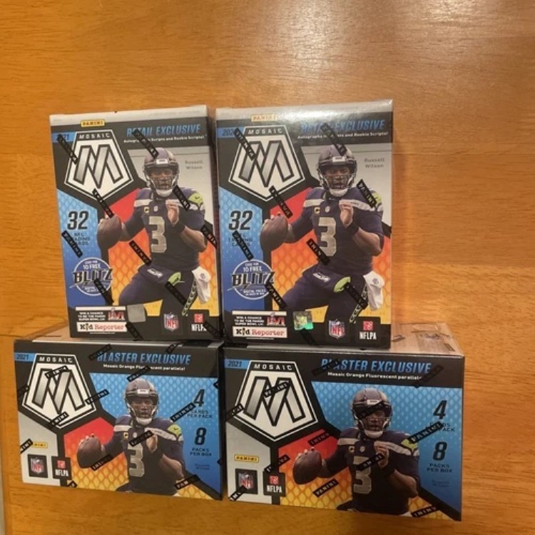 4個セット - 2021年 Panini Mosaic NFL フットボール ブラスターボックス 未開封 即発送|トレーディングカード ラフテル