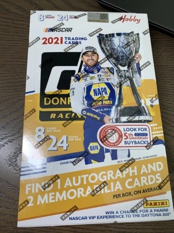 2021 パニーニ ドンラス レーシング ホビーボックス ナスカー 工場未開封 24パック 8カード/パック|トレーディングカード ラフテル