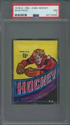 1978 O-Pee-Chee (O.P.C) ホッケー - 密封ワックスパック - PSA 7 - ニアミント!｜トレーディングカード　ラフテル
