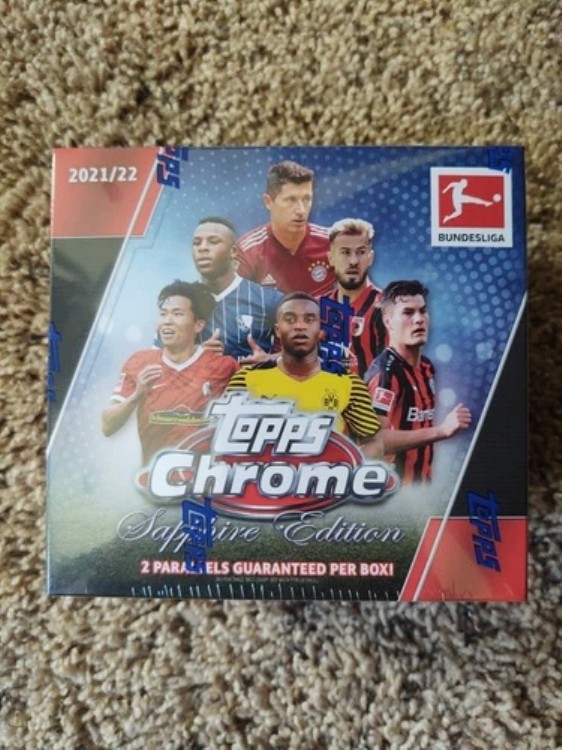 新品未開封 2021 22 Topps クロームサファイア ブンデスリーガ ホビーボックス サッカーカード|トレーディングカード ラフテル