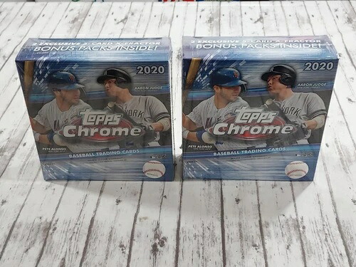 2020 Topps Chrome Baseball MLB Mega Box X-Fractor 新品未開封 2個セット|トレーディングカード ラフテル