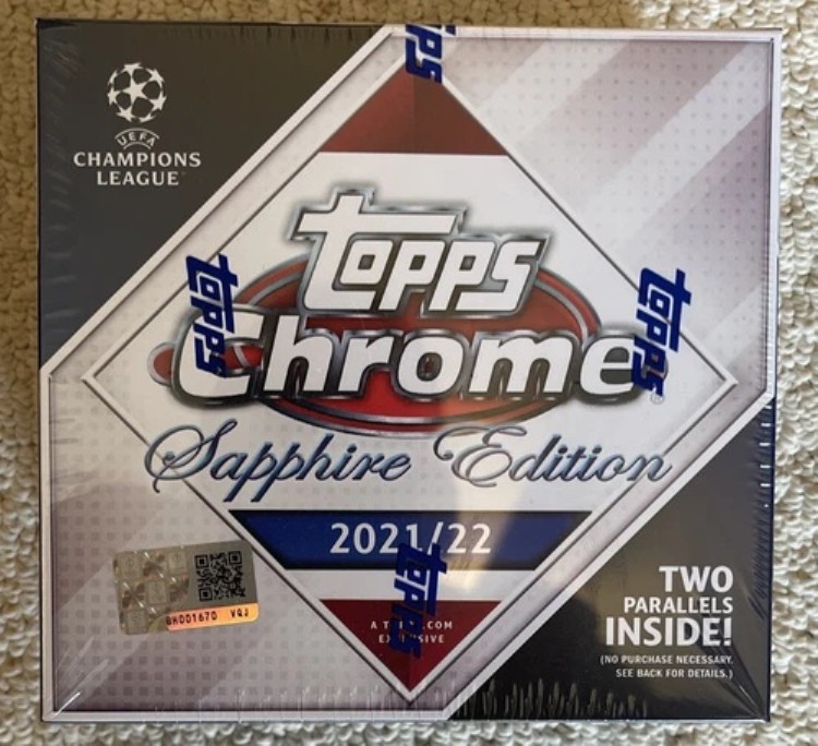 2021-22 Topps Chrome UEFAチャンピオンズリーグ サファイアエディション ボックス - 未開封!新品!|トレーディングカード ラフテル