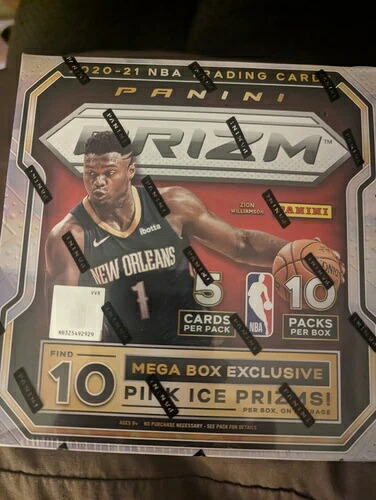 2020-21 Panini Prizm バスケットボール メガボックス ピンク アイス プリズム 10 個、シルバー プリズム 3 個｜トレーディングカード　ラフテル