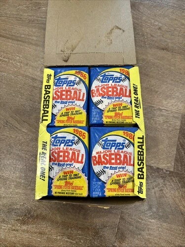 1986 Topps ベースボールファクトリー 未開封ワックスボックス (36 パック)|トレーディングカード ラフテル