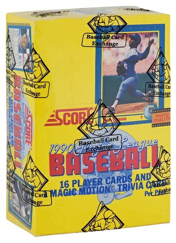 1990 スコア ベースボール 未開封 ワックス ボックス BBCE ラップ (FASC) - (Bo Jackson PSA 10)|トレーディングカード ラフテル