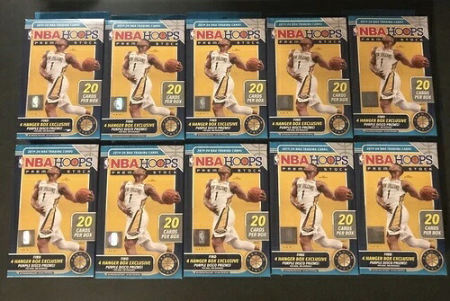 2019-20 パニーニ NBA フープス プレミアムストック 工場未開封 ハンガーボックス 10個入り ロット｜トレーディングカード　ラフテル
