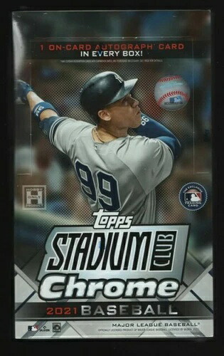 2021 Topps スタジアムクラブ クローム ベースボール ホビーボックス 未開封 新品 オンカード オート|トレーディングカード ラフテル