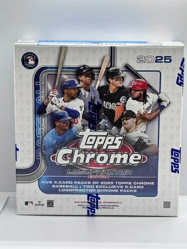 2025 TOPPS MLB クローム ロゴフラクター 工場未開封 ホビーボックス *新品ケースから取り出して*|トレーディングカード ラフテル