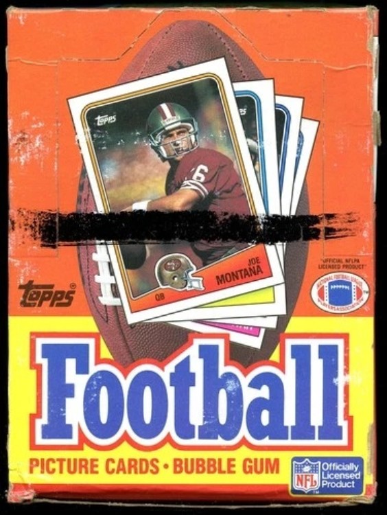 1988 Topps Football 未開封ワックスボックス - 36パック｜トレーディングカード　ラフテル