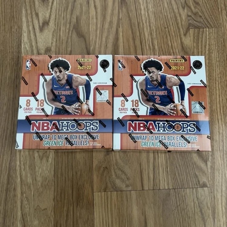 2021-22 Panini Hoops NBA メガボックス Fanatics 限定 - グリーンアイス 未開封 2個セット|トレーディングカード ラフテル