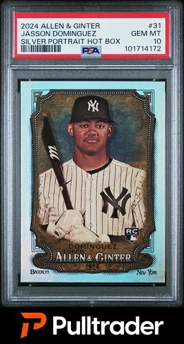 2024年 アレン＆ギンター ジャッソン・ドミンゲス シルバー ポートレート ホットボックス PSA10｜トレーディングカード　ラフテル