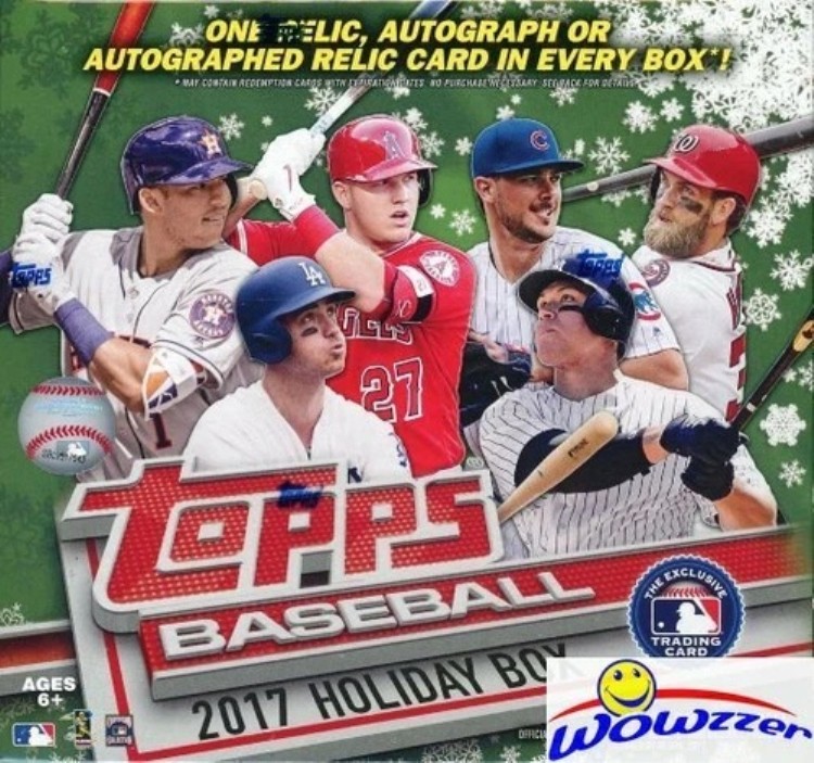 2017 Topps ベースボール シールド ホリデー メガ ボックス-1 オート/レリック! アーロン・ジャッジ RC イヤー!|トレーディングカード ラフテル