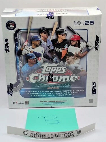 2025 Topps Chrome MLB Logofractor エディション 未開封ボックス 手持ち|トレーディングカード ラフテル