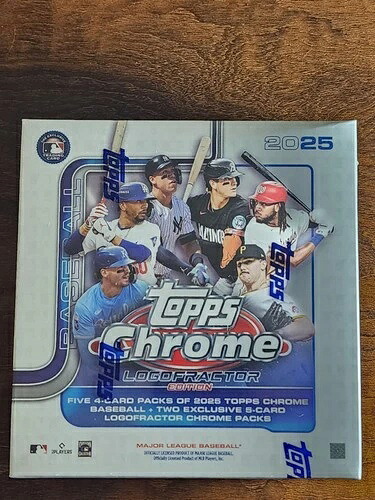 2025 Topps Chrome Logofractor Edition 工場未開封 ホビーボックス|トレーディングカード ラフテル