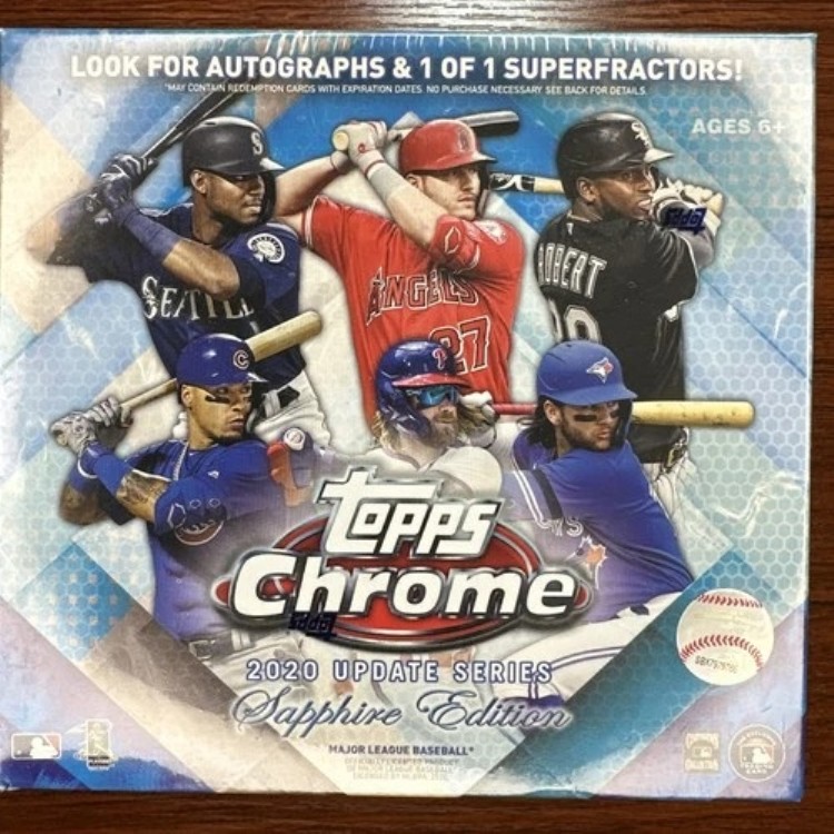 2020 TOPPS クローム アップデート サファイア ベースボール 密封ホビーボックス ヨーダン ジャッジ トラウト!｜トレーディングカード　ラフテル