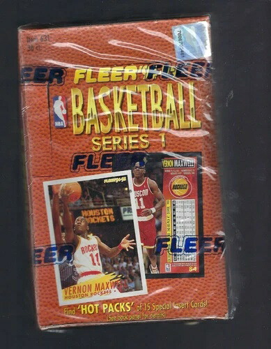 工場未開封新品 - 1994/95 FLEER シリーズ 1 NBA バスケットボール ボックス 36 パック｜トレーディングカード　ラフテル