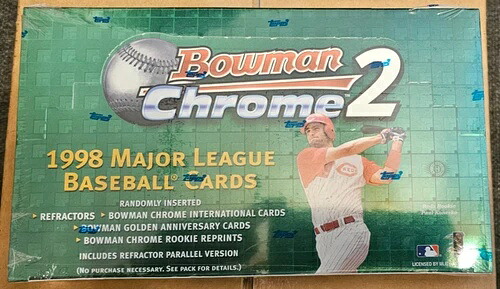1998 ボウマン クローム ベースボール シリーズ 2 未開封 ホビーボックス 24パック L@@K|トレーディングカード ラフテル