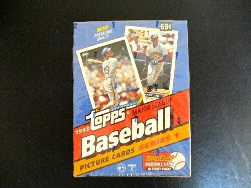1993 Topps シリーズ 1 ベースボール 36枚入り 未開封ボックス|トレーディングカード ラフテル