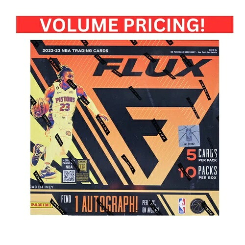 2022-23 Panini Flux バスケットボール ホビーボックス 工場未開封 1箱につきオート1個 送料無料｜トレーディングカード　ラフテル