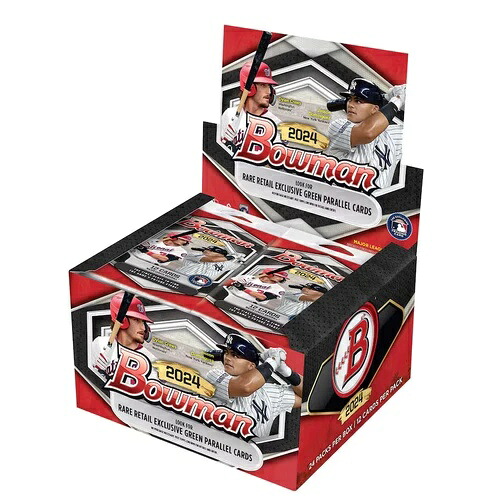 2024 ボウマン ベースボール MLB ディスプレイ小売 24パック 工場未開封ボックス｜トレーディングカード　ラフテル