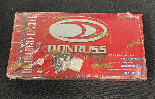 1997年 Donruss 野球 ファクトリー未開封 ホビーボックス ~ (18パック)|トレーディングカード ラフテル