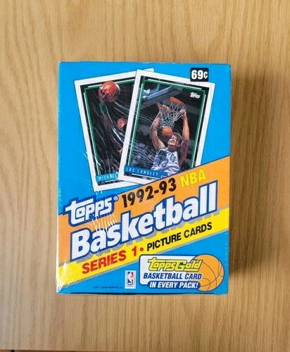 1992-93 Topps バスケットボール シリーズ 1 ボックス 工場未開封 36 ワックスパック ジョーダン ゴールド｜トレーディングカード　ラフテル