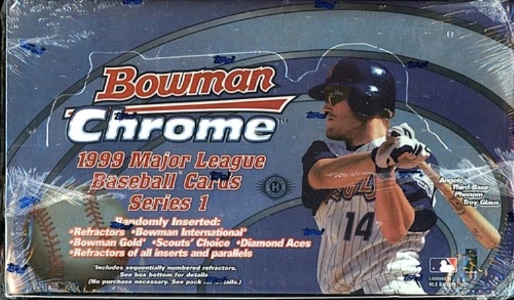 1999 ボウマン クローム シリーズ 1 未開封 野球 ホビー ボックス 屈折器!|トレーディングカード ラフテル