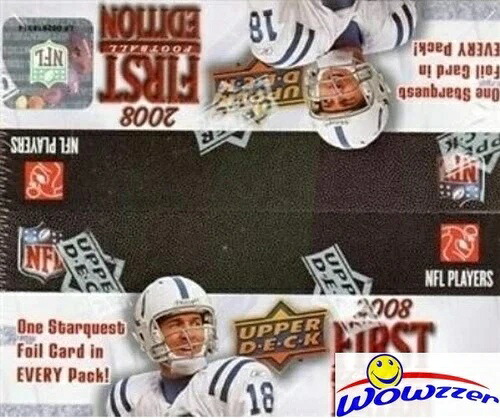 2008 Upper Deck ファースト エディション フットボール 巨大 36 パック 工場未開封ボックス!|トレーディングカード ラフテル