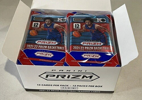 2021-22 パニーニ プリズム NBA バスケットボール チェロパックボックス 12個入り 未開封|トレーディングカード ラフテル