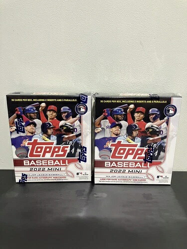 (2) 2022 Topps ミニベースボールボックス 新品未開封 ロット フリオ・ロドリゲス RC|トレーディングカード ラフテル