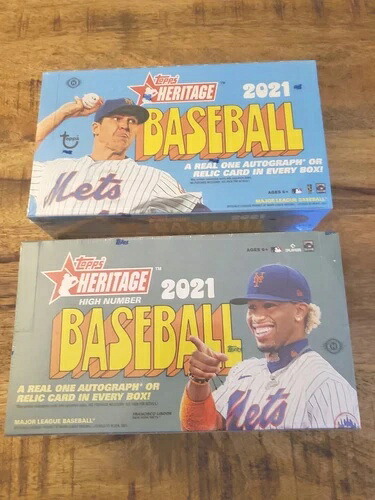 2021 Topps Heritage Low & High Number Baseball ファクトリーシール ホビーボックス 2個セット|トレーディングカード ラフテル