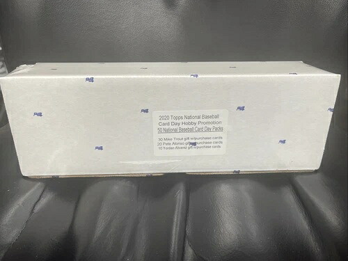 2020 Topps ナショナル ベースボール カード デー 50パック ボックス 未開封 + トラウト アルバレス RC オート|トレーディングカード ラフテル