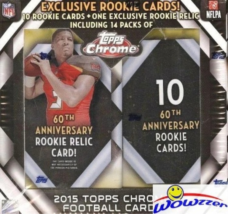 2015 Topps Chrome Football 限定 工場未開封 14パック メガボックス - RC レリック｜トレーディングカード　ラフテル