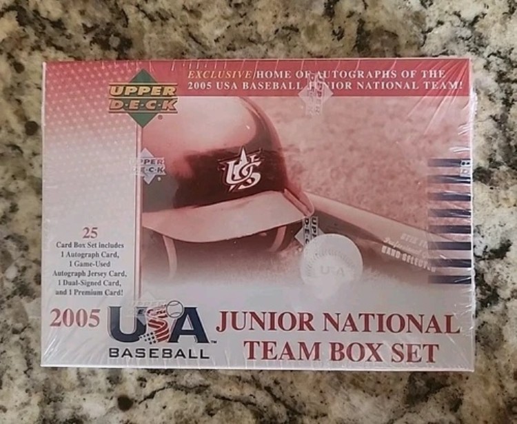 2005 Upper Deck ジュニア チーム USA 工場未開封 ボックス セット Clayton Kershaw オート|トレーディングカード ラフテル