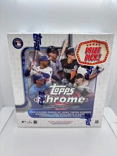 2025 Topps クローム ロゴフラクター 工場未開封 ホビーボックス *新品ケースから取り出して*|トレーディングカード ラフテル