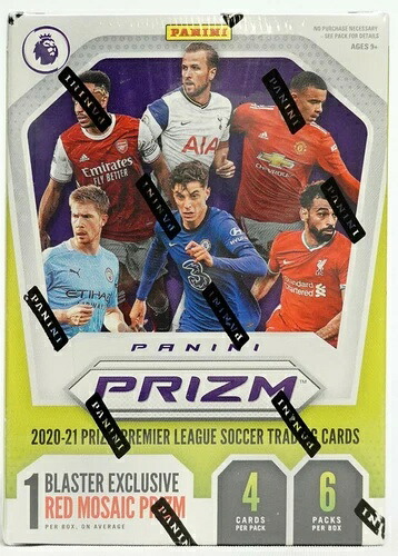 2020-21 パニーニ プリズム イングリッシュ プレミアリーグ サッカー ブラスターボックス 未開封 9個入り｜トレーディングカード　ラフテル