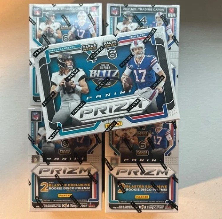2021 パニーニ プリズム フットボール NFL 密封ブラスターボックス - ディスコ プリズム - 5個セット|トレーディングカード ラフテル