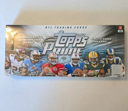 2013 Topps Prime Football ホビー ボックス - 工場未開封、ボックスあたりオート 2 枚とレリック 2 枚!|トレーディングカード ラフテル