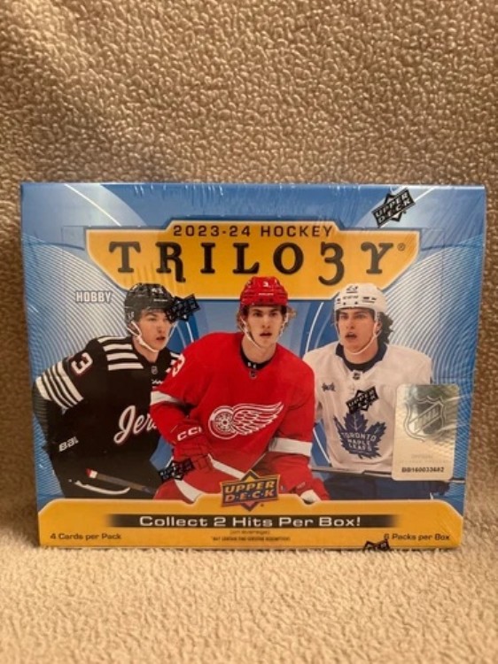 2023-24 アッパーデッキ トリロジー NHL ホッケー ホビーボックス - 工場未開封|トレーディングカード ラフテル
