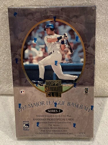1997 Topps スタジアムクラブ ベースボール シリーズ 2 - 12 パック入り密封ホビーボックス｜トレーディングカード　ラフテル