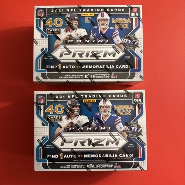 2021年 パニーニ プリズム NFL フットボール メガボックス 工場未開封 ピンク ターゲット限定|トレーディングカード ラフテル